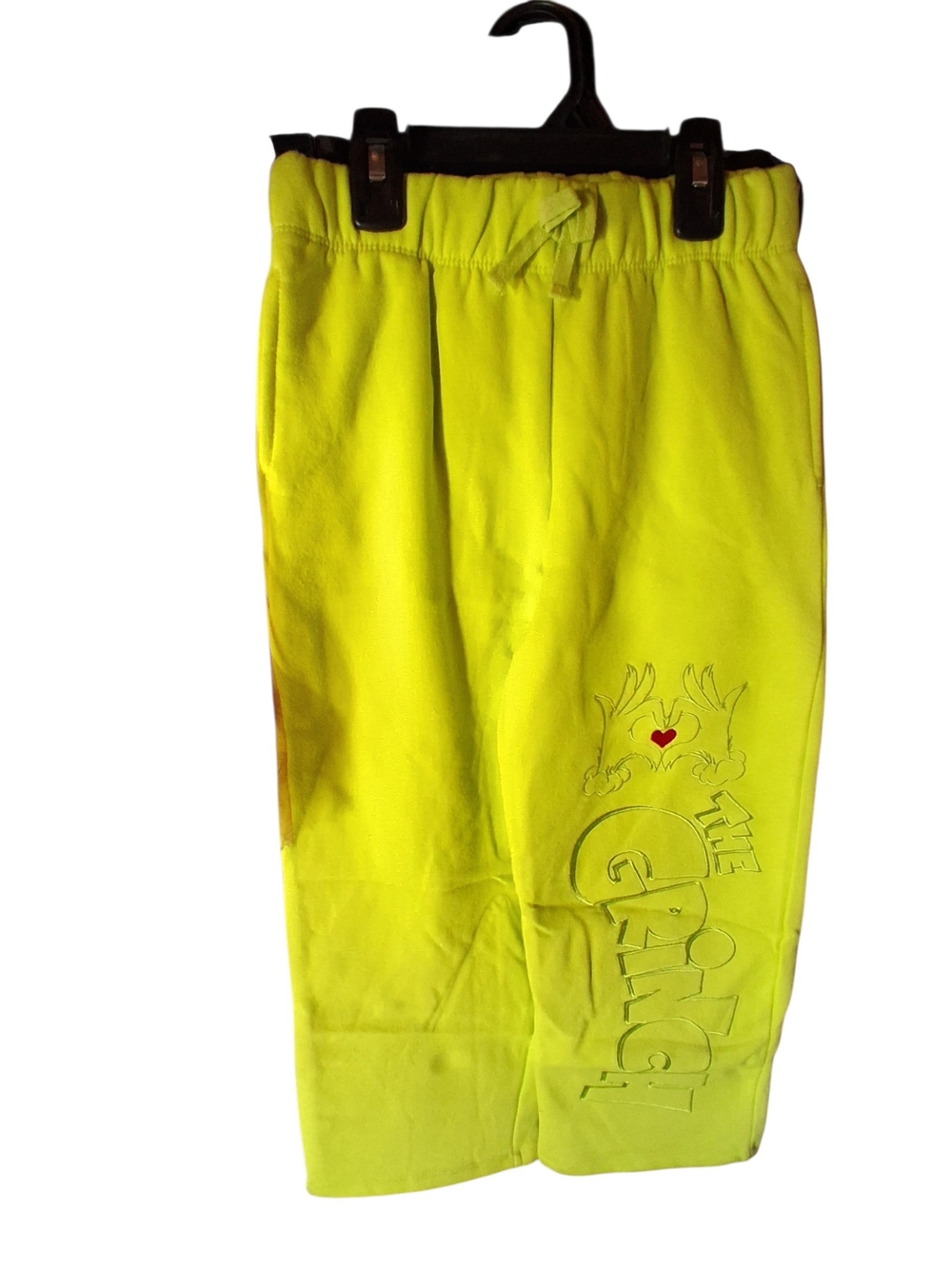 "The Grinch" Neon Green Sweatpants Kid's Size S (6-6X)